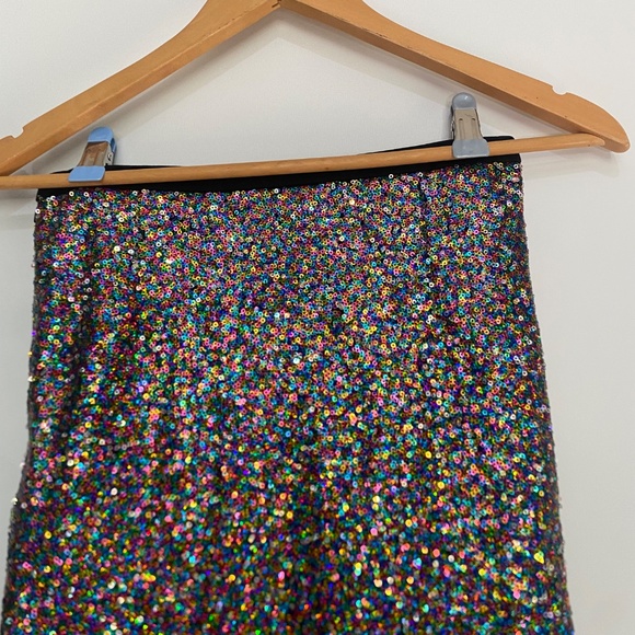 Gianni Bini S Multicolor Sequin Skirt - Picture 10 of 13